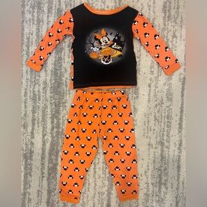 Disney Halloween Two Piece Pajama Minnie Mouse Toddler Girl